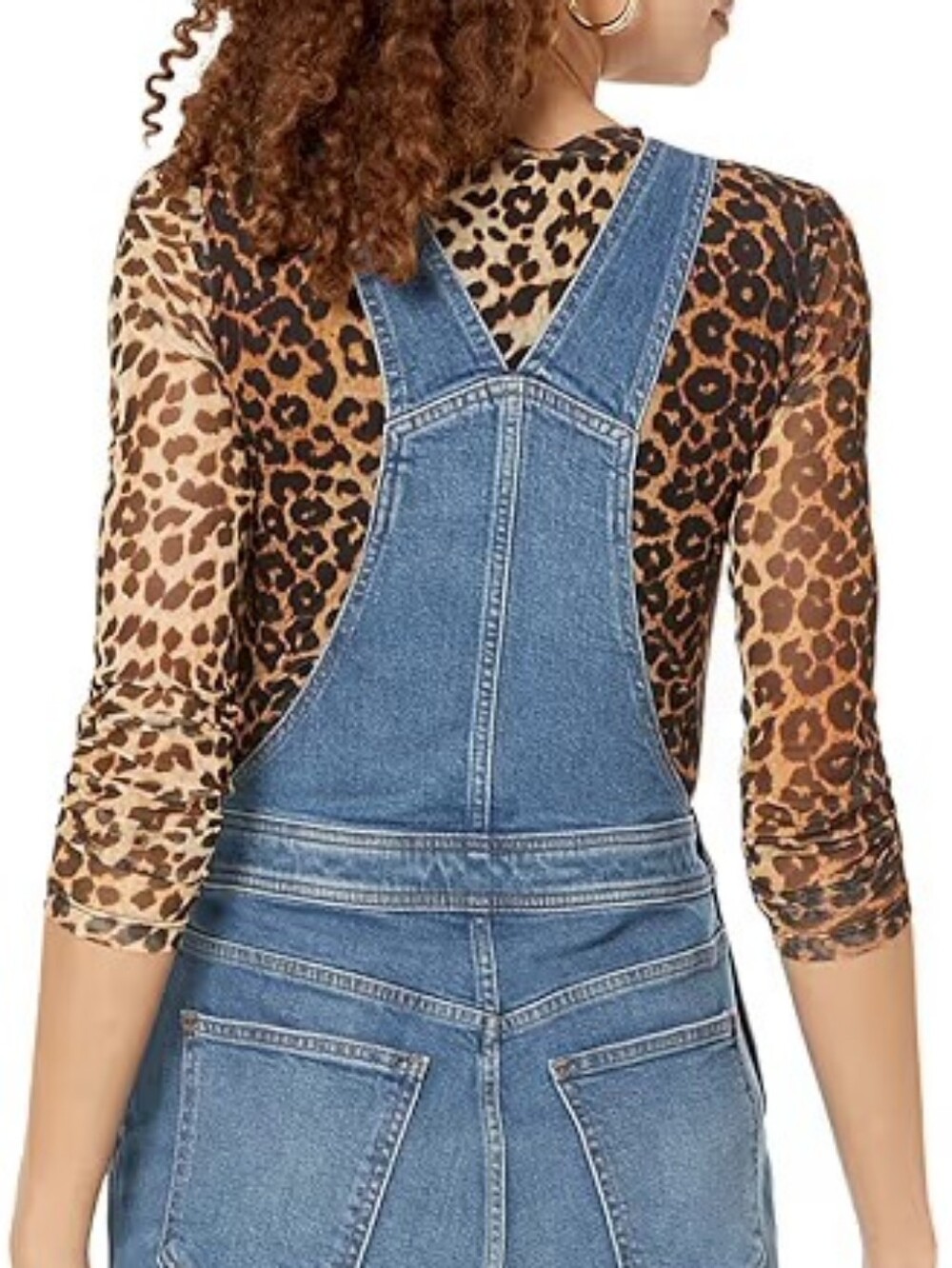 Madewell High-Rise Loose Flare Overalls in Demott Wash Demott Wash 6 - Picture 4 of 5